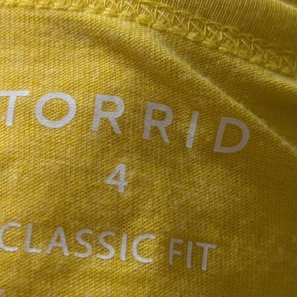 Torrid Girlfriend Signature Jersey V-Neck Tee 4X - Picture 10 of 16